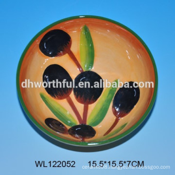 Lovely ceramic bowl with olive design